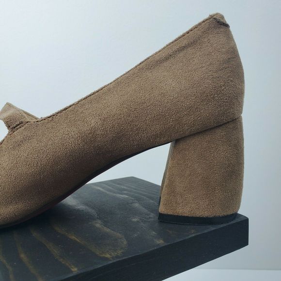 Dusto Faux Suede Block Mary Jane Heel 36/6 EUC - Picture 6 of 8